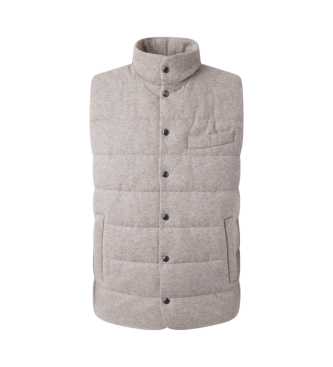 Hackett London Gilet imbottito beige