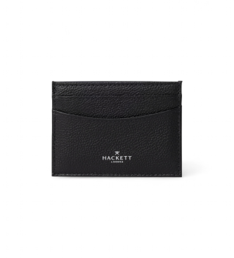 Hackett London Etui na karty Luxe czarne