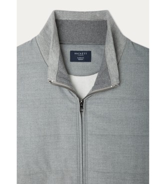 Hackett London Jacket Marl Wvn Quilt Fz grey