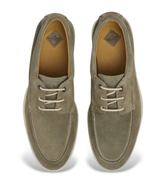 Hackett London Scarpe in pelle Martin Boat marroni
