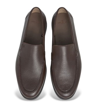 Hackett London Martin Pebble rjavi usnjeni čevlji