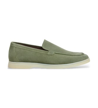 Hackett London Martin Plain Leather Loafers green