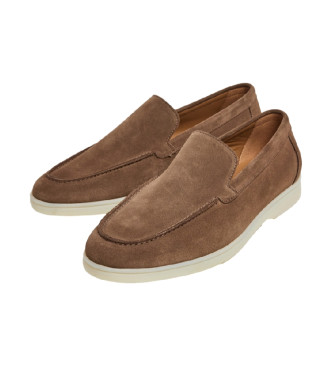 Hackett London Zapatos de piel Martin Signature marrn