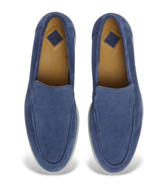 Hackett London Marina loafers i bldt navyfarvet lder