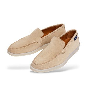 Hackett London Mocasines de Piel Martins Loafer beige