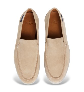 Hackett London Mocasines de Piel Martins Loafer beige