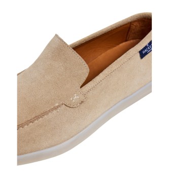 Hackett London Mocasines de Piel Martins Loafer beige