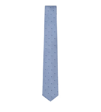 Hackett London Cravate bleue Mayfair Dot Rew
