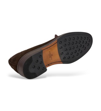 Hackett London Mayfair Moški mokasini iz mehkega usnja, rjavi