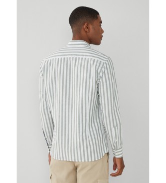 Hackett London Mel Bold Stripe Shirt grey