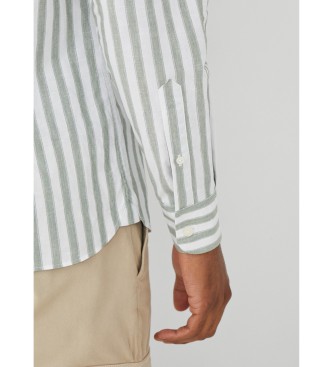 Hackett London Mel Bold Stripe Shirt grey