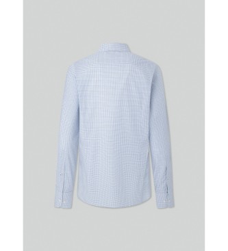 Hackett London Skjorta Mel Check Rnder bl