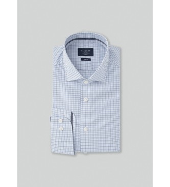 Hackett London Skjorta Mel Check Rnder bl