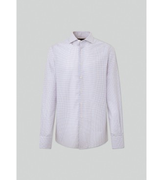 Hackett London Camisa Melange CIty cor-de-rosa