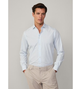 Hackett London Klassisch geschnittenes blaues Hemd