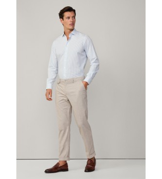 Hackett London Klassisch geschnittenes blaues Hemd