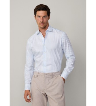 Hackett London Mageschneidertes Hemd blau