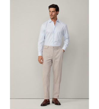 Hackett London Mageschneidertes Hemd blau