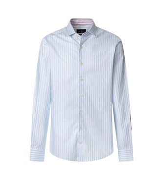 Hackett London Mageschneidertes Hemd blau