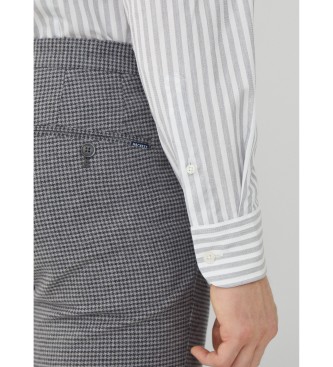 Hackett London Melange Stripes Shirt Grey 