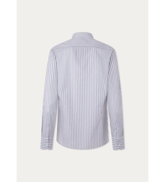 Hackett London Melange Stripes Shirt Grey 