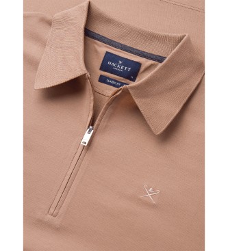 Hackett London Classic fit polo shirt brown