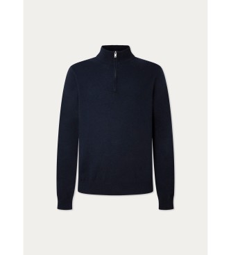 Hackett London Merino Cash Mix Hzip marinbl trja