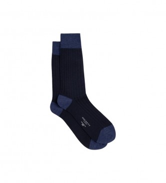Hackett London Navy Merino Socken