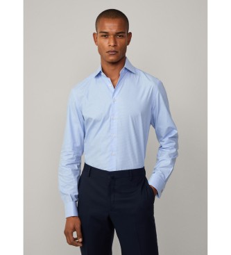 Hackett London Formell geschnittenes Hemd blau