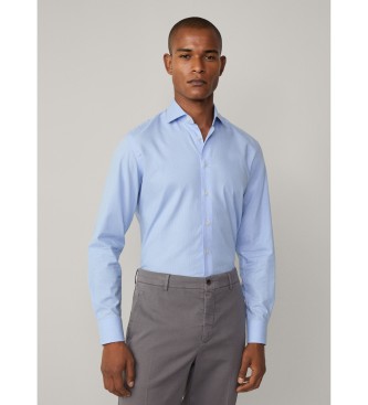 Hackett London Mageschneidertes Hemd blau