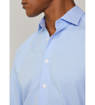 Hackett London Mageschneidertes Hemd blau