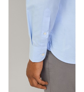 Hackett London Mageschneidertes Hemd blau