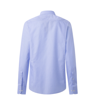 Hackett London Mageschneidertes Hemd blau