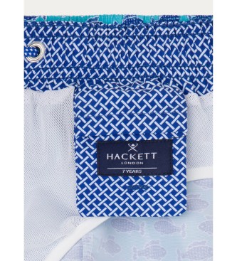 Hackett London Minifish blue swimming costume