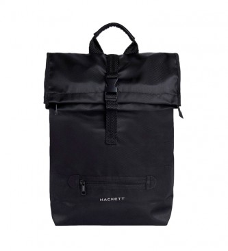 Hackett London Backpack with roll-up closure black