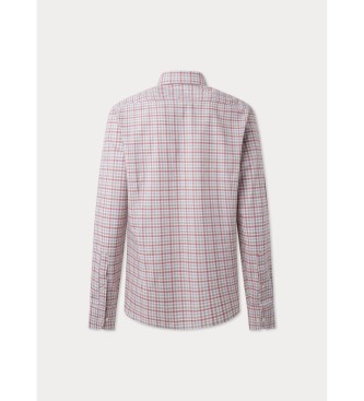 Hackett London Camisa Mouline Check rojo