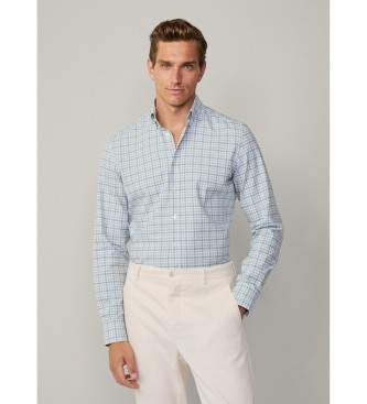 Hackett London Mageschneidertes Hemd blau