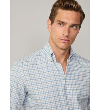 Hackett London Mageschneidertes Hemd blau