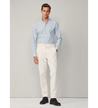 Hackett London Mageschneidertes Hemd blau