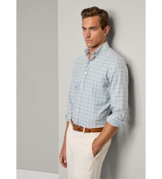 Hackett London Mageschneidertes Hemd blau