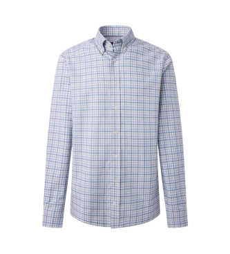 Hackett London Mageschneidertes Hemd blau