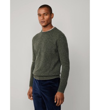 Hackett London Mouline Crew Pullover gr�n 