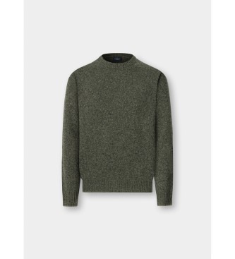 Hackett London Mouline Crew Pullover gr�n 