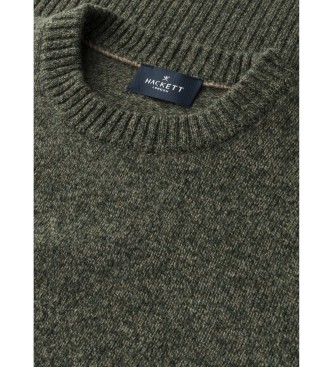 Hackett London Mouline Crew Pullover gr�n 