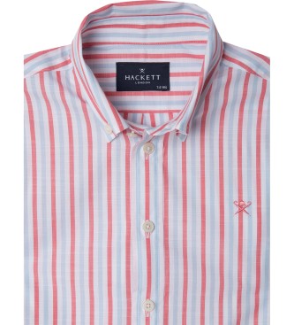 Hackett London Camisa com vrias riscas cor-de-rosa