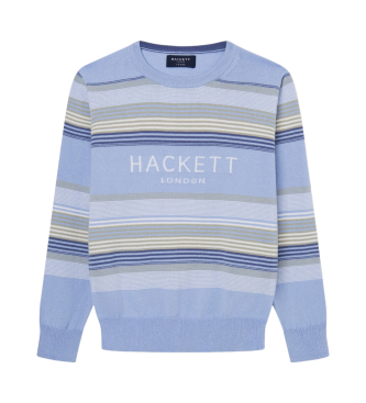 Hackett London Multi Stripe jumper blue