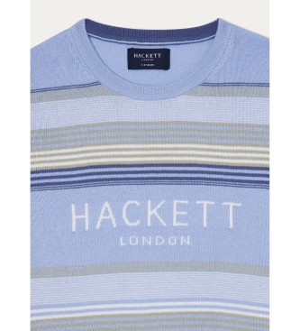 Hackett London Večprekatni pulover modre barve