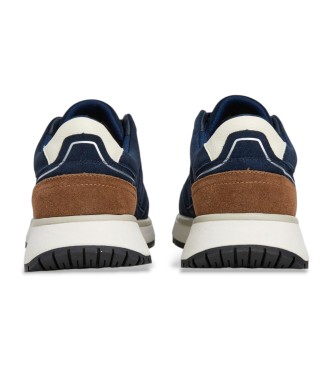 Hackett London Sapatilhas de couro Otto Run navy