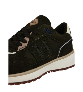 Hackett London Sneakers in pelle verde Otto Run