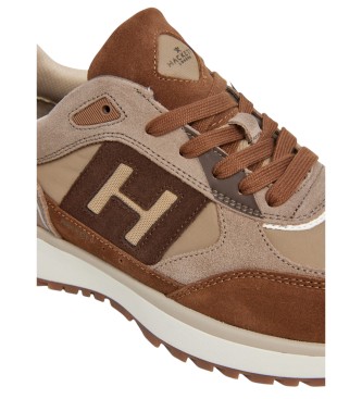 Hackett London Zapatillas de Piel Otto Run marrn